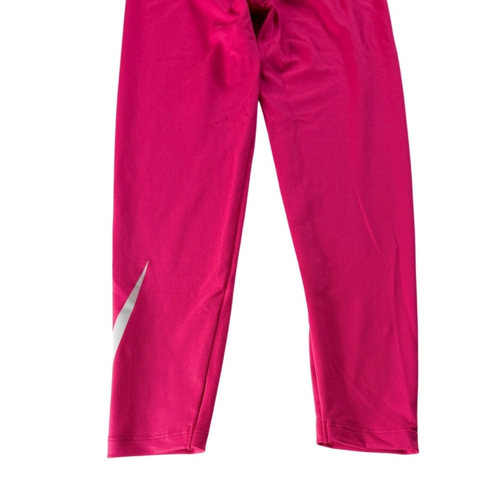 Nike Dri-FIT Leggings Girls 6X Hyper Pink Swoosh Logo Activewear NWT - Picture 5 of 11